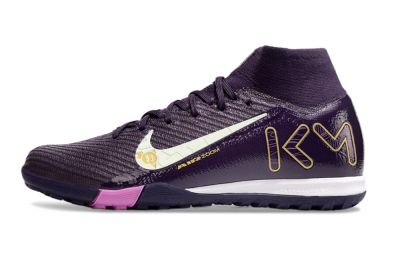 Unisex Nike Air Zoom Mercurial Superfly 10 Elite TF Football Shoes - Purple/White/Gold