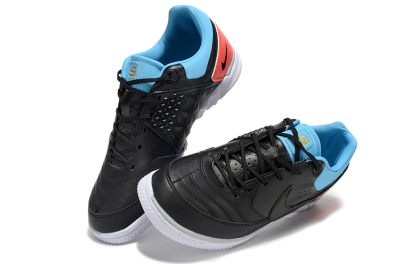 Men's Nike Street Gato IC Football Shoes - Black/Blue/Red