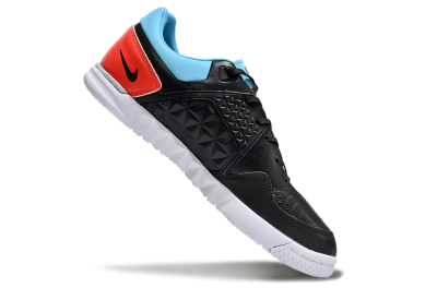Men's Nike Street Gato IC Football Shoes - Black/Blue/Red
