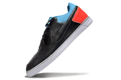 Men's Nike Street Gato IC Football Shoes - Black/Blue/Red