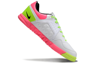 Men's Nike Street Gato IC Football Shoes - White/Black/Pink/Yellow