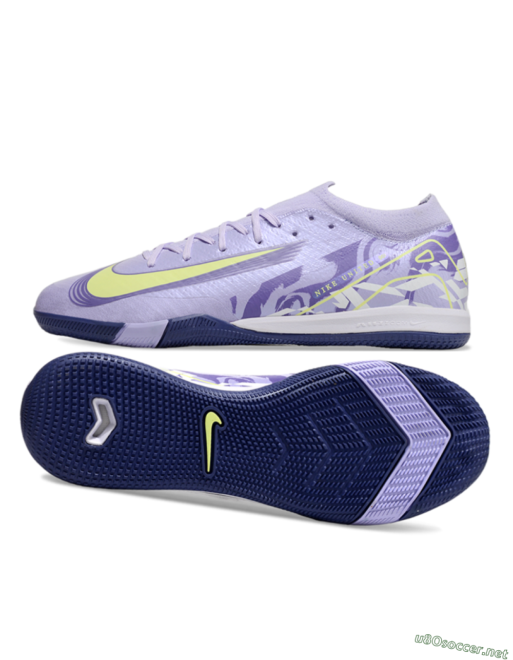 Unisex Nike Air Zoom Mercurial Vapor 16 Elite IC Football Shoes - Purple/Yellow/White 1
