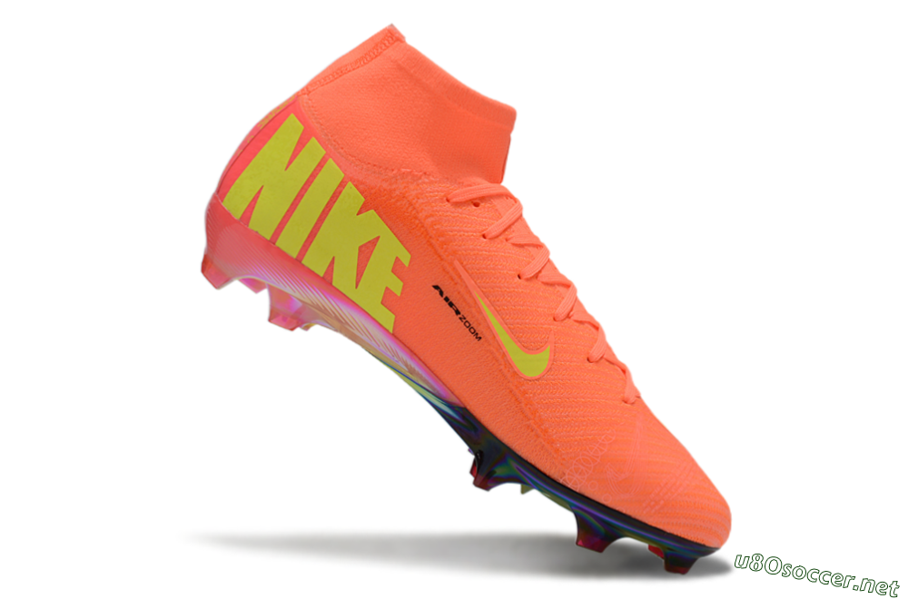Men's Nike Air Zoom Mercurial Superfly 10 Elite FG Football Boots - Red/Yellow/Black 5