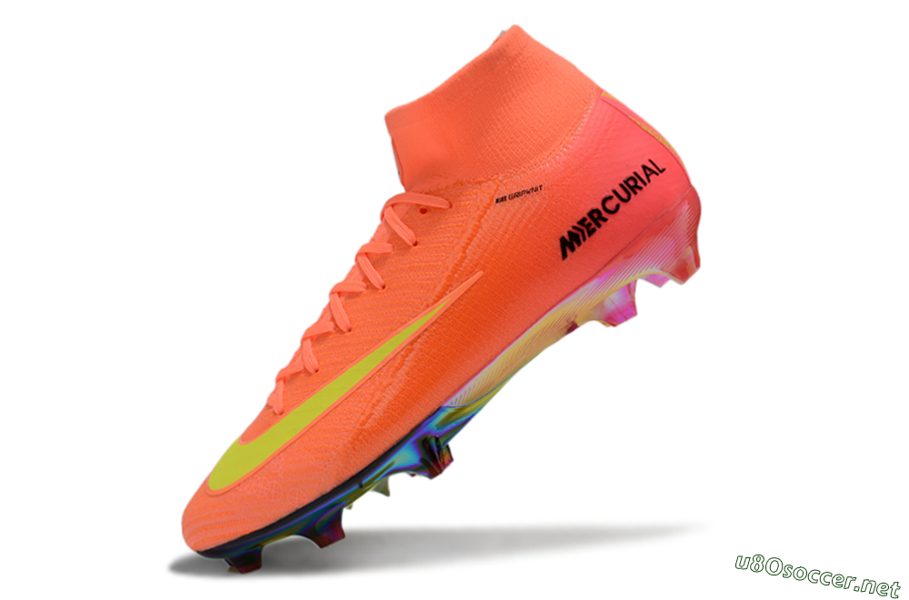 Men's Nike Air Zoom Mercurial Superfly 10 Elite FG Football Boots - Red/Yellow/Black 6