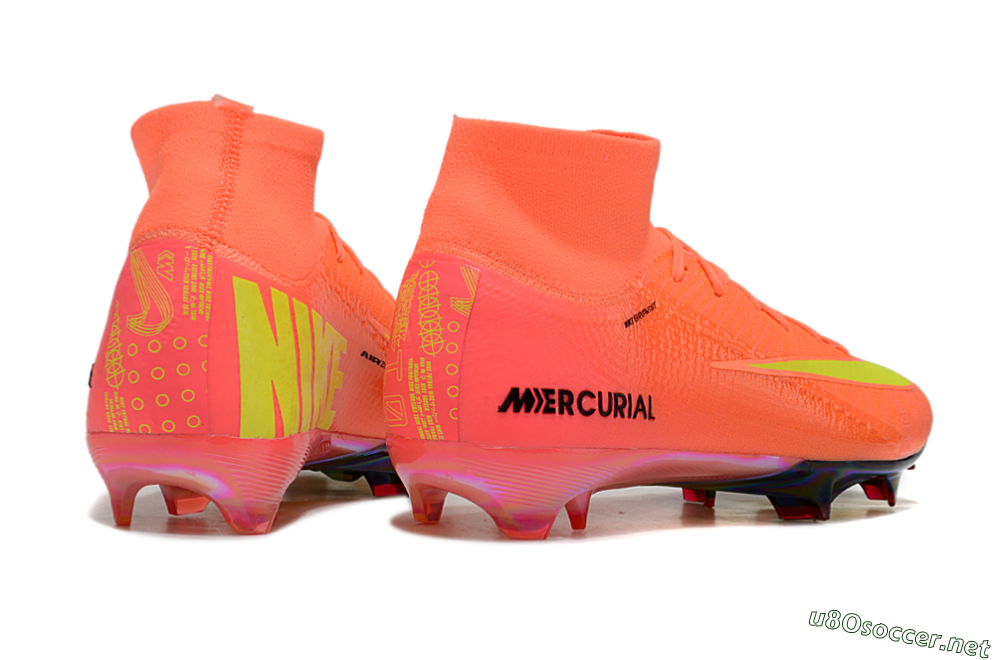 Men's Nike Air Zoom Mercurial Superfly 10 Elite FG Football Boots - Red/Yellow/Black 7