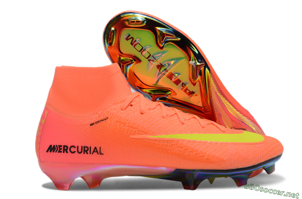 Men's Nike Air Zoom Mercurial Superfly 10 Elite FG Football Boots - Red/Yellow/Black 2