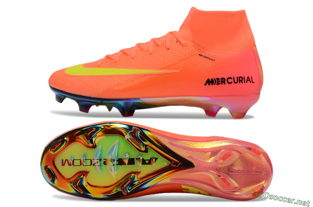 Men's Nike Air Zoom Mercurial Superfly 10 Elite FG Football Boots - Red/Yellow/Black 1