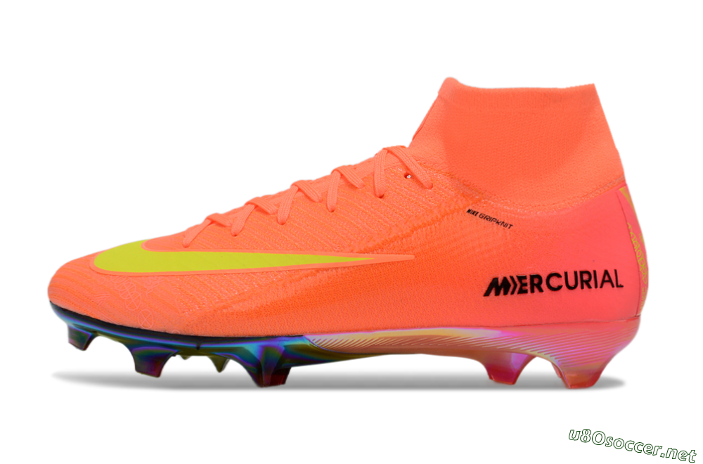 Men's Nike Air Zoom Mercurial Superfly 10 Elite FG Football Boots - Red/Yellow/Black 0