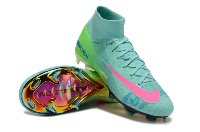Men's Nike Air Zoom Mercurial Superfly 10 Elite FG Football Boots - Jade/Pink/Blue