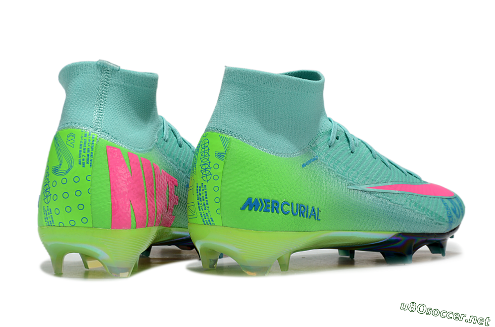 Men's Nike Air Zoom Mercurial Superfly 10 Elite FG Football Boots - Jade/Pink/Blue 7