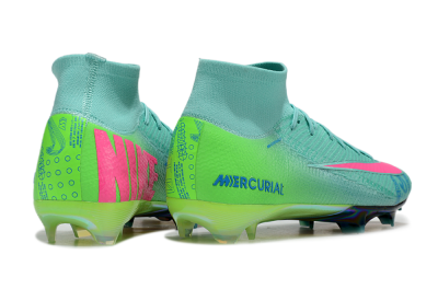 Men's Nike Air Zoom Mercurial Superfly 10 Elite FG Football Boots - Jade/Pink/Blue