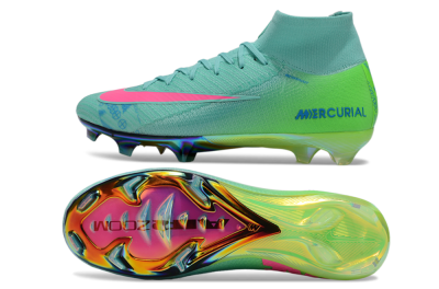 Men's Nike Air Zoom Mercurial Superfly 10 Elite FG Football Boots - Jade/Pink/Blue