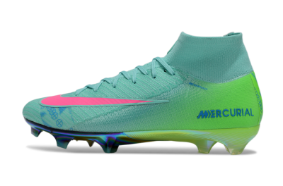 Men's Nike Air Zoom Mercurial Superfly 10 Elite FG Football Boots - Jade/Pink/Blue