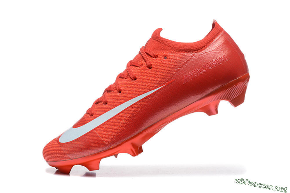 Men's Nike Air Zoom Mercurial Vapor 16 Elite FG Football Boots - Red/White 8