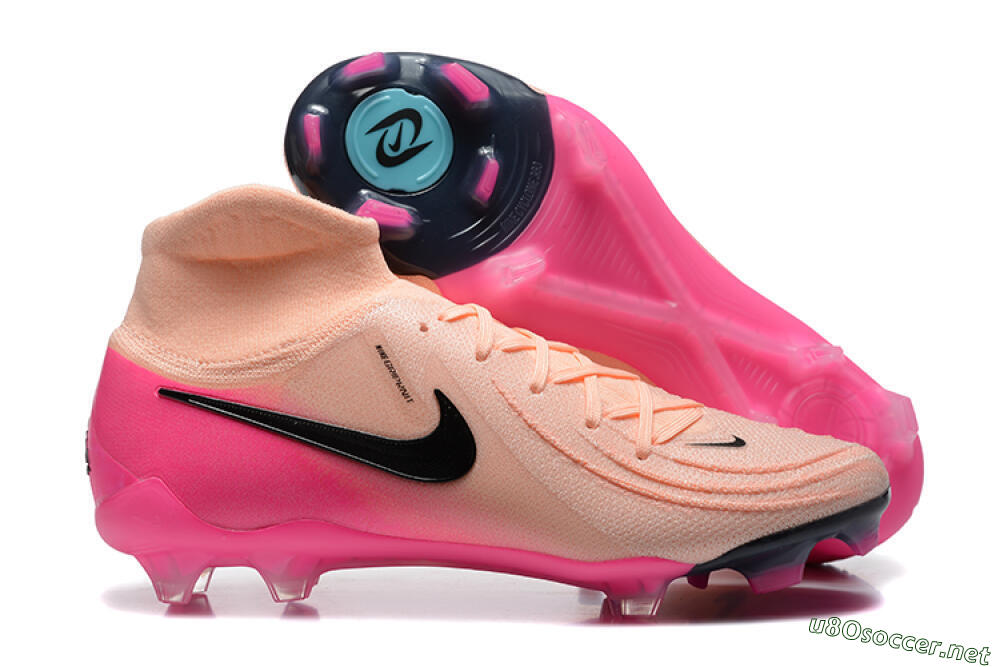 Men's Nike Phantom Luna Elite FG Football Boots - Pink/Black/Blue 2