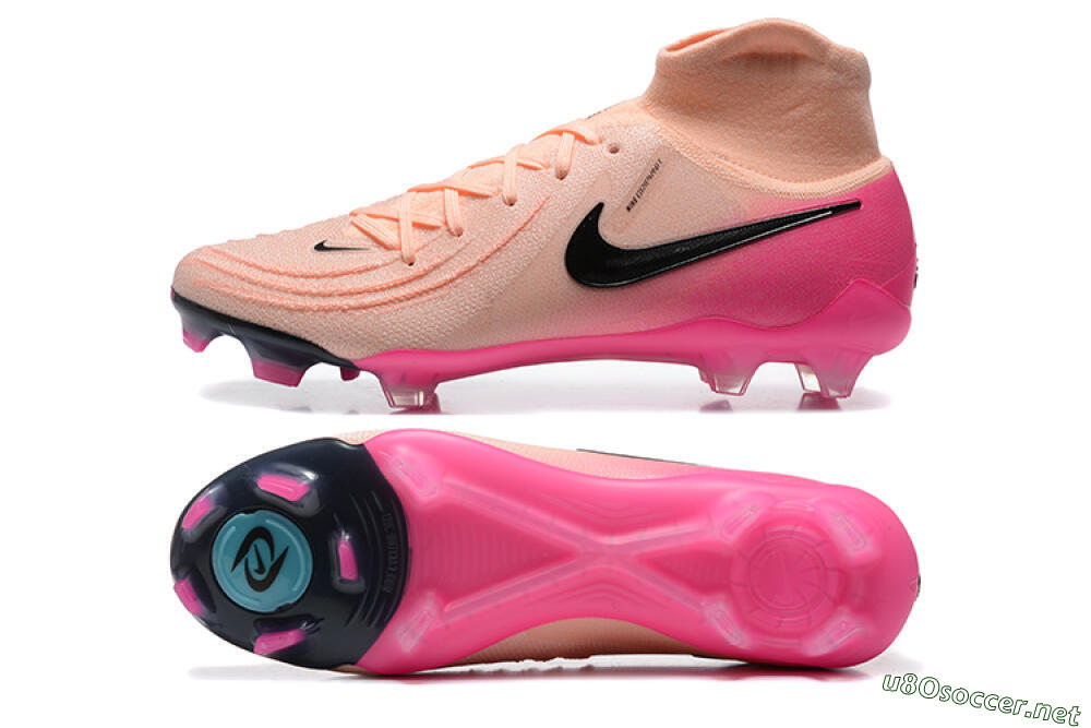 Men's Nike Phantom Luna Elite FG Football Boots - Pink/Black/Blue 1