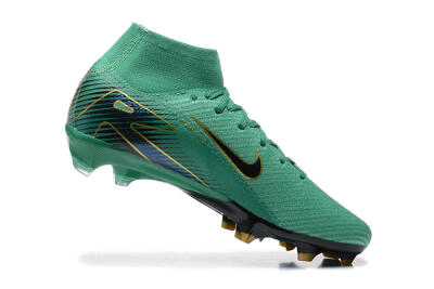 Men's Nike Air Zoom Mercurial Superfly 10 Elite FG Football Boots - Green/Gold/White