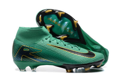 Men's Nike Air Zoom Mercurial Superfly 10 Elite FG Football Boots - Green/Gold/White