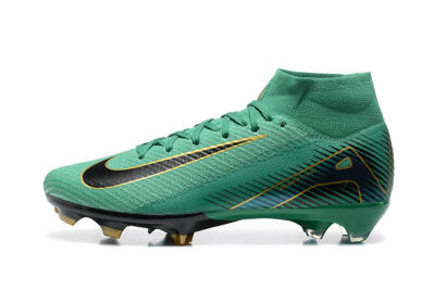 Men's Nike Air Zoom Mercurial Superfly 10 Elite FG Football Boots - Green/Gold/White