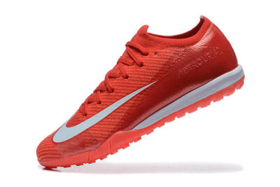 Men's Nike Air Zoom Mercurial Vapor 16 Elite TF Football Shoes - Red/White