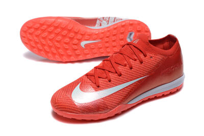 Men's Nike Air Zoom Mercurial Vapor 16 Elite TF Football Shoes - Red/White