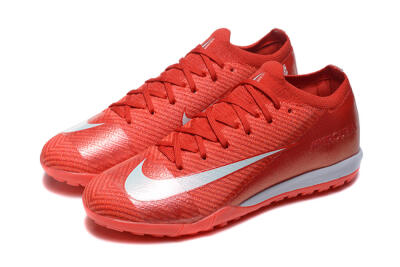Men's Nike Air Zoom Mercurial Vapor 16 Elite TF Football Shoes - Red/White