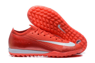 Men's Nike Air Zoom Mercurial Vapor 16 Elite TF Football Shoes - Red/White