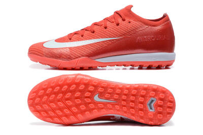 Men's Nike Air Zoom Mercurial Vapor 16 Elite TF Football Shoes - Red/White