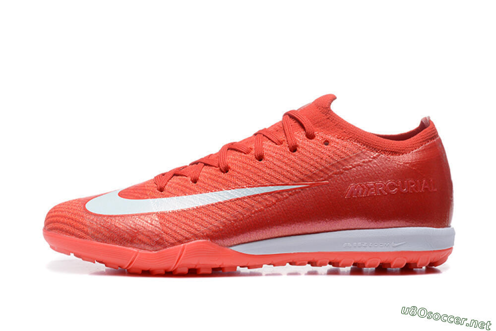 Men's Nike Air Zoom Mercurial Vapor 16 Elite TF Football Shoes - Red/White 0
