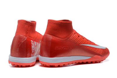 Men's Nike Air Zoom Mercurial Superfly 10 Elite TF Football Shoes - Red/White
