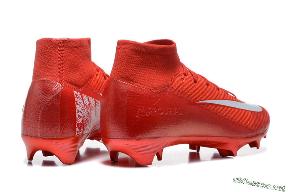 Men's Nike Air Zoom Mercurial Superfly 10 Elite FG Football Boots - Red/White 9