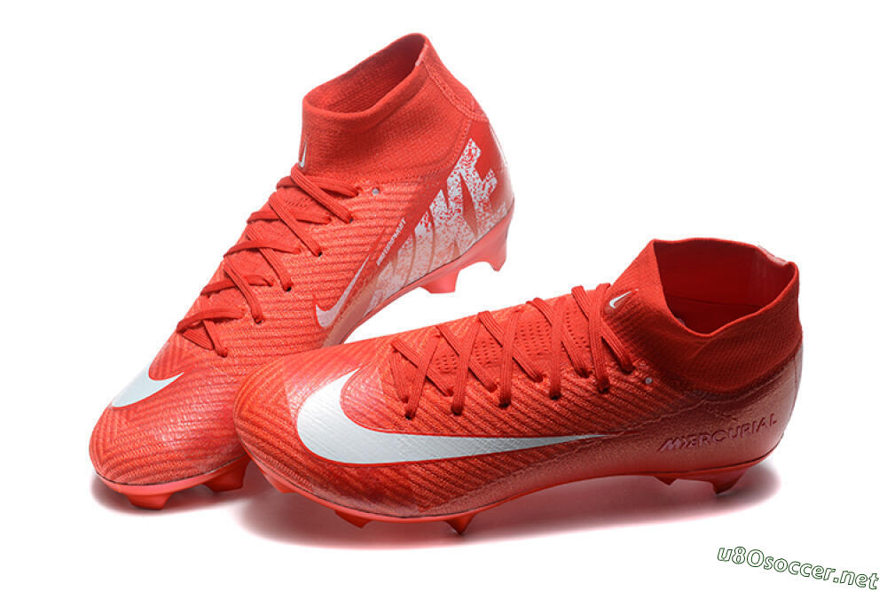 Men's Nike Air Zoom Mercurial Superfly 10 Elite FG Football Boots - Red/White 6
