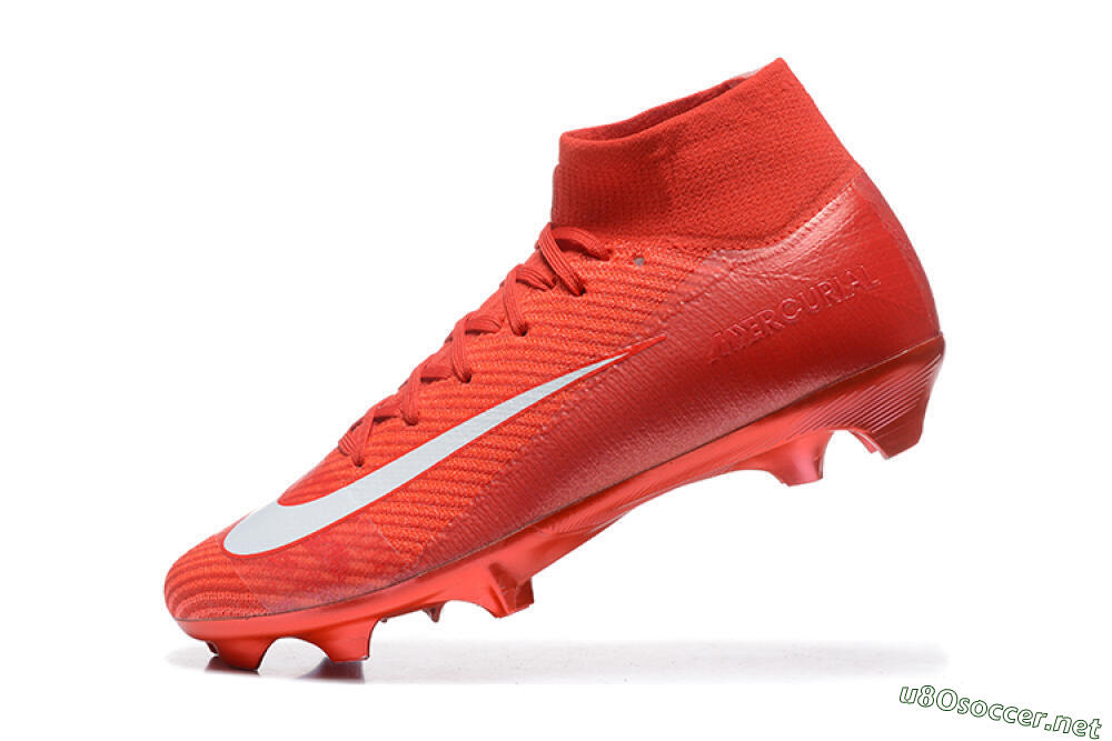 Men's Nike Air Zoom Mercurial Superfly 10 Elite FG Football Boots - Red/White 8