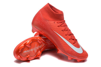 Men's Nike Air Zoom Mercurial Superfly 10 Elite FG Football Boots - Red/White
