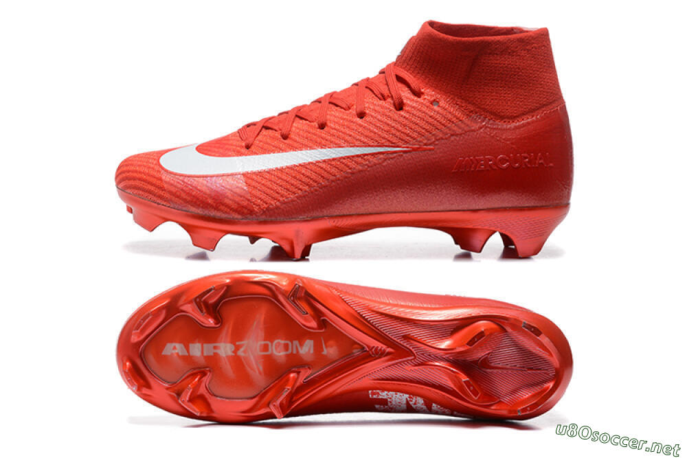 Men's Nike Air Zoom Mercurial Superfly 10 Elite FG Football Boots - Red/White 1