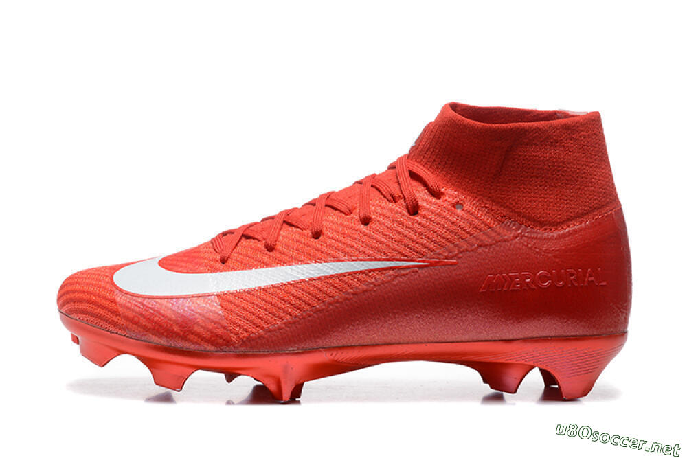 Men's Nike Air Zoom Mercurial Superfly 10 Elite FG Football Boots - Red/White 0
