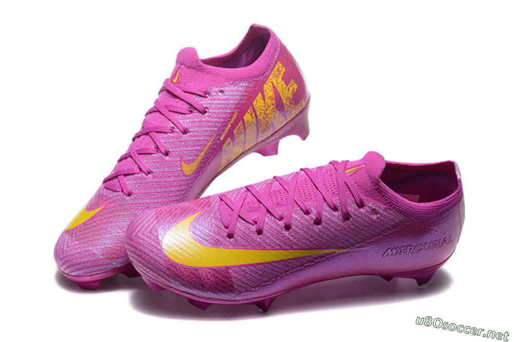 Men's Nike Air Zoom Mercurial Vapor 16 Elite FG Football Boots - Pink/Yellow 6