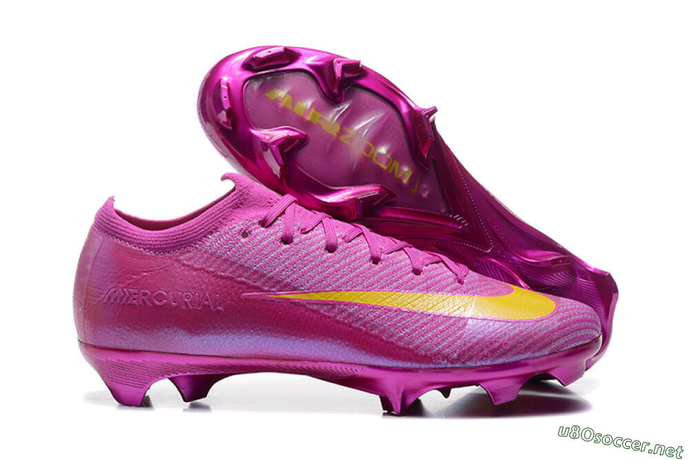 Men's Nike Air Zoom Mercurial Vapor 16 Elite FG Football Boots - Pink/Yellow 2