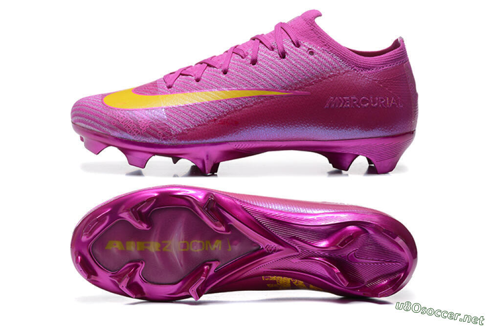 Men's Nike Air Zoom Mercurial Vapor 16 Elite FG Football Boots - Pink/Yellow 1