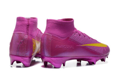 Men's Nike Air Zoom Mercurial Superfly 10 Elite FG Football Boots - PurpleYellow