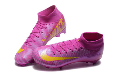 Men's Nike Air Zoom Mercurial Superfly 10 Elite FG Football Boots - PurpleYellow