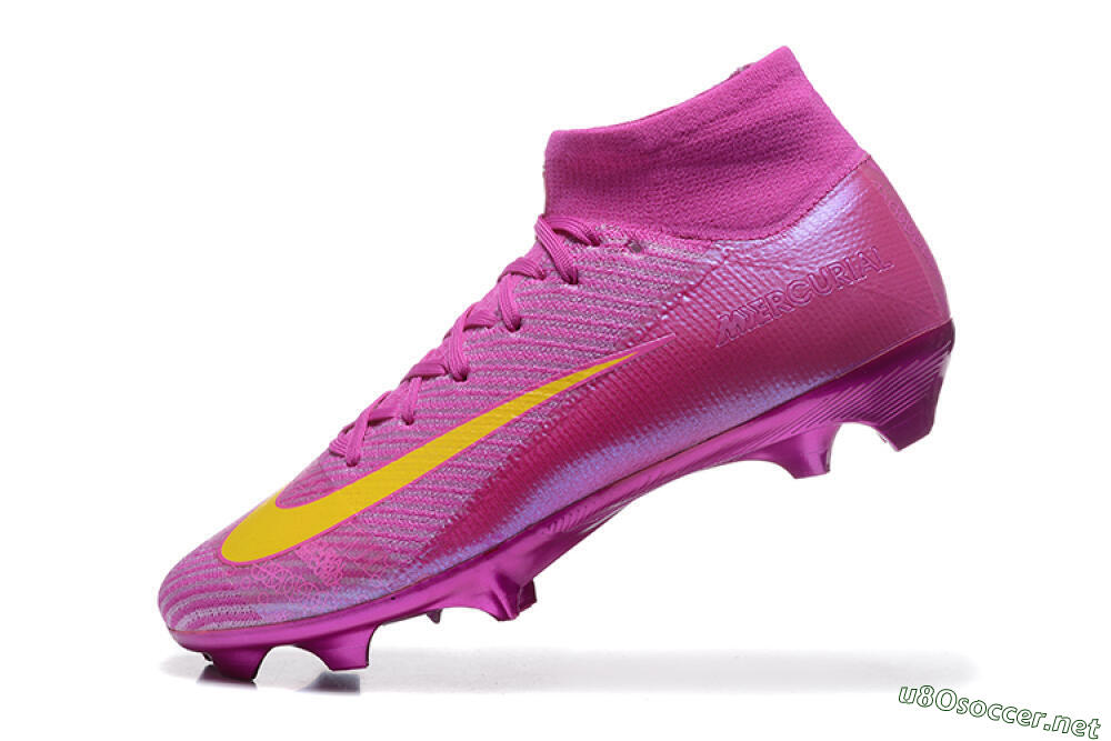 Men's Nike Air Zoom Mercurial Superfly 10 Elite FG Football Boots - PurpleYellow 8