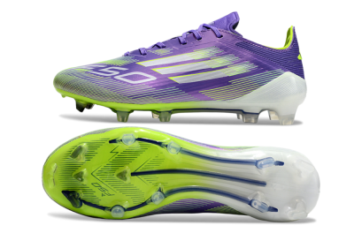 Men's Adidas F50 Elite FG Football Boots - Purple/Yellow/Blue