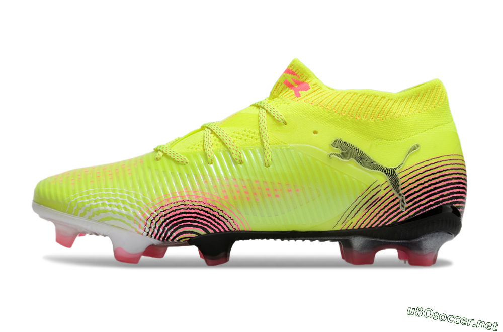 Men's Puma Future 8 Ultimate FG Football Boots - Yellow/Pink/Black 0