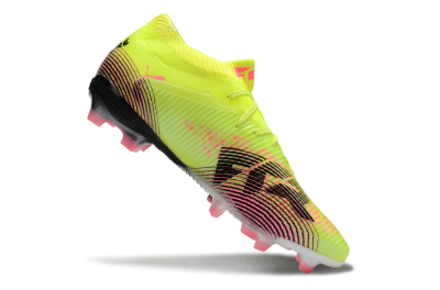 Men's Puma Future 8 Ultimate FG Football Boots - Yellow/Pink/Black
