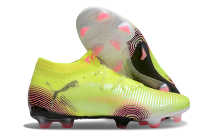 Men's Puma Future 8 Ultimate FG Football Boots - Yellow/Pink/Black