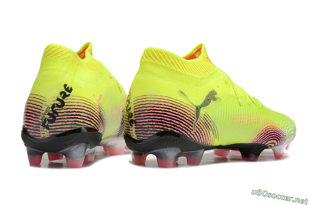 Men's Puma Future 8 Ultimate FG Football Boots - Yellow/Pink/Black 6