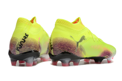 Men's Puma Future 8 Ultimate FG Football Boots - Yellow/Pink/Black