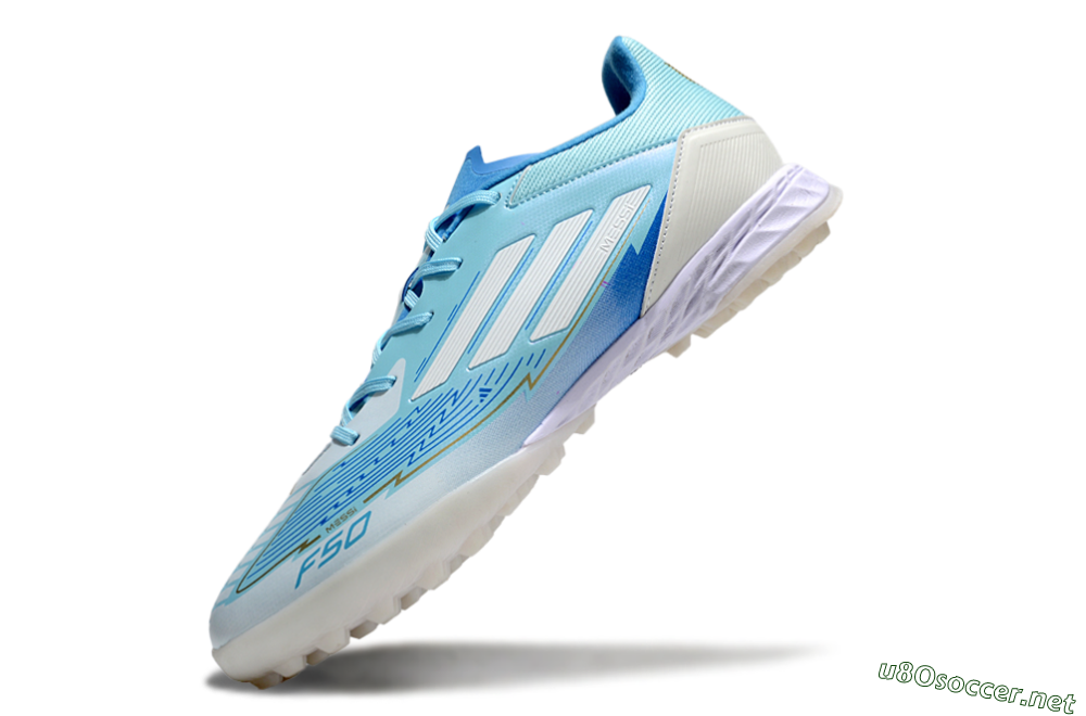 Men's Adidas F50 Pro TF Football Shoes - Jade/White/Beige 5