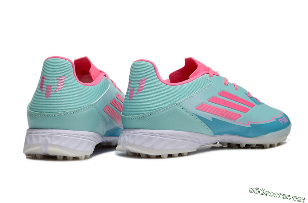 Men's Adidas F50 Pro TF Football Shoes - Jade/Pink/White 6